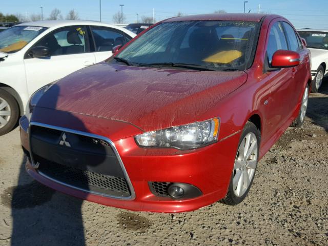 JA32U8FW9FU014793 - 2015 MITSUBISHI LANCER GT MAROON photo 2