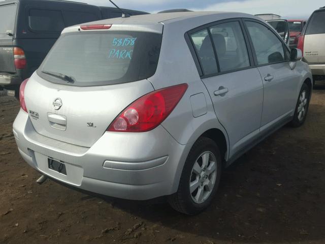 3N1BC13E88L448873 - 2008 NISSAN VERSA S SILVER photo 4