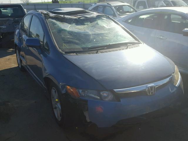 1HGFA16886L094129 - 2006 HONDA CIVIC EX BLUE photo 1