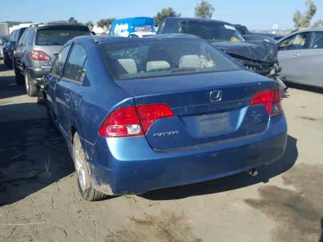 1HGFA16886L094129 - 2006 HONDA CIVIC EX BLUE photo 3