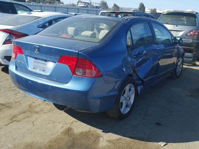 1HGFA16886L094129 - 2006 HONDA CIVIC EX ლურჯი ფოტო 4