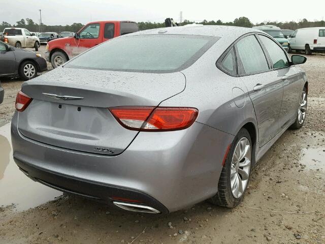 1C3CCCBG2FN517722 - 2015 CHRYSLER 200 S SILVER photo 4