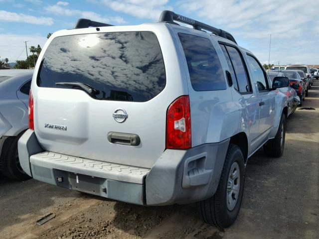 5N1AN08U38C516954 - 2008 NISSAN XTERRA OFF SILVER photo 4