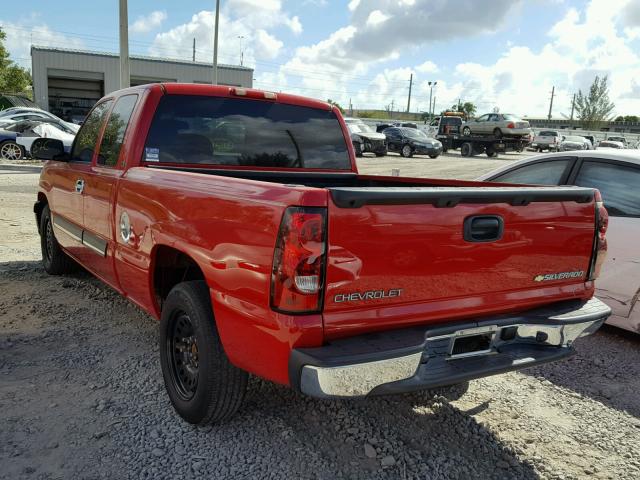 1GCEC19V35Z350789 - 2005 CHEVROLET SILVERADO RED photo 3