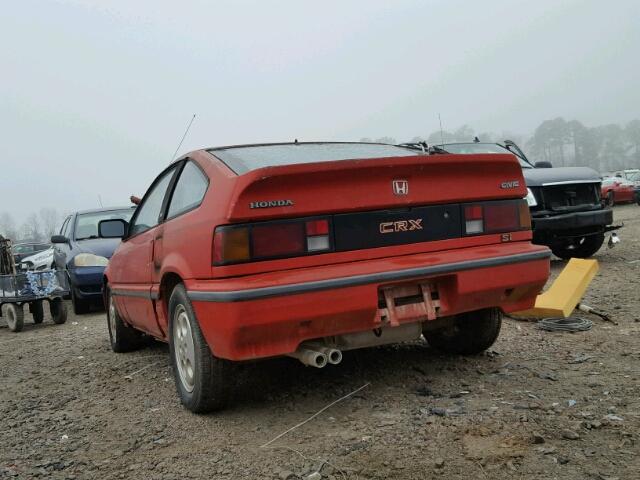 JHMAF5330GS009512 - 1986 HONDA CIVIC 1500 RED photo 3