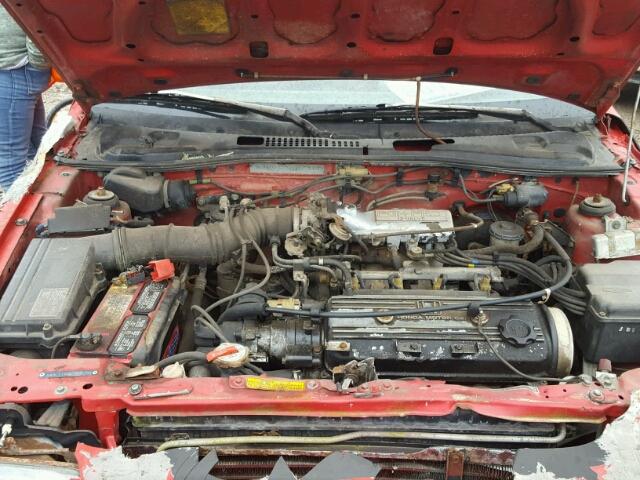 JHMAF5330GS009512 - 1986 HONDA CIVIC 1500 RED photo 7