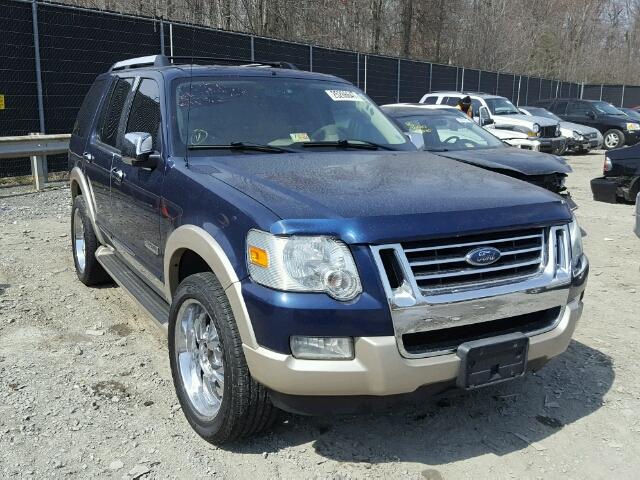 1FMEU74E57UA62789 - 2007 FORD EXPLORER E BLUE photo 1