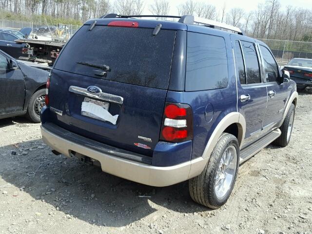 1FMEU74E57UA62789 - 2007 FORD EXPLORER E BLUE photo 4