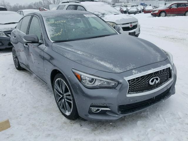 JN1BV7ARXEM682873 - 2014 INFINITI Q50 BASE Gris foto 1