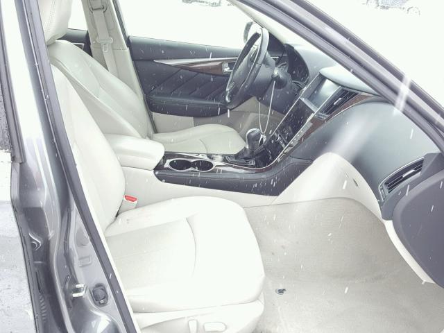 JN1BV7ARXEM682873 - 2014 INFINITI Q50 BASE Gris foto 5