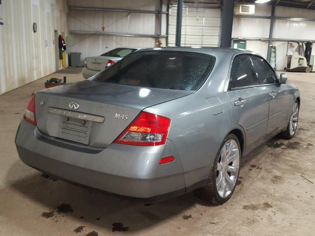 JNKAY41E73M001057 - 2003 INFINITI M45 GRAY photo 4