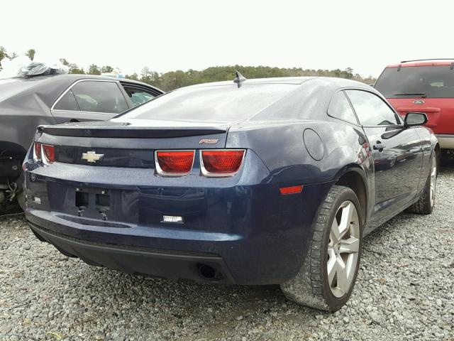 2G1FC1EV2A9131071 - 2010 CHEVROLET CAMARO LT BLUE photo 4