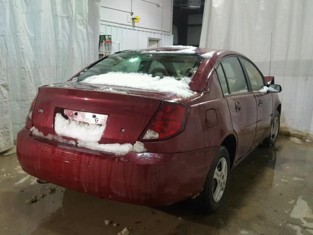 1G8AG52F95Z172068 - 2005 SATURN ION LEVEL RED photo 4