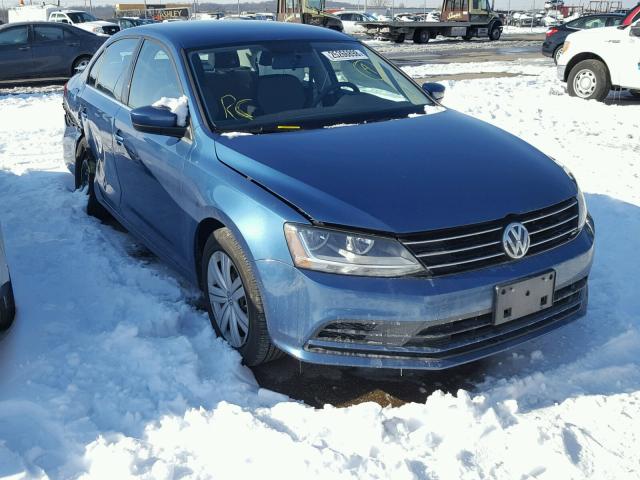 3VW2B7AJ2HM279640 - 2017 VOLKSWAGEN JETTA S BLUE photo 1