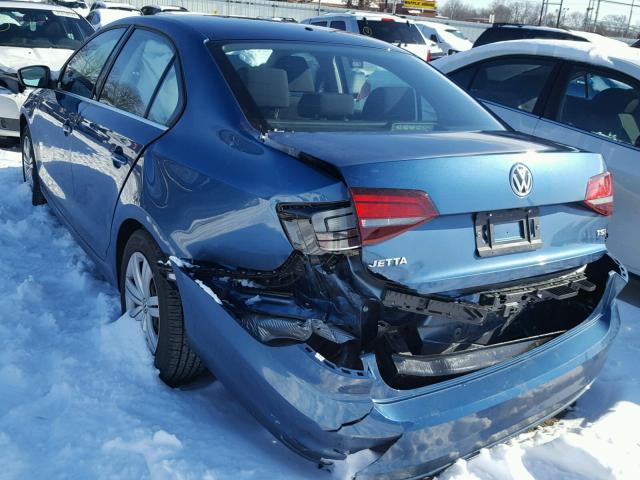 3VW2B7AJ2HM279640 - 2017 VOLKSWAGEN JETTA S BLUE photo 9