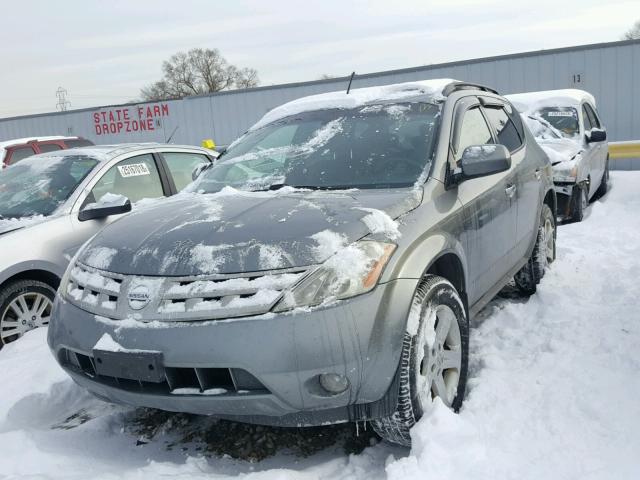 JN8AZ08W45W431792 - 2005 NISSAN MURANO SL GRAY photo 2