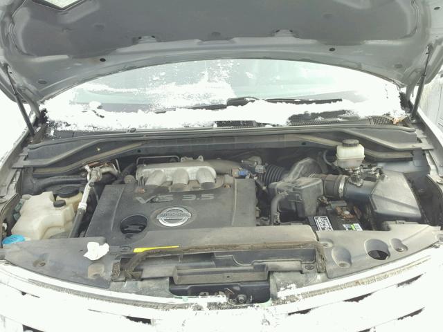 JN8AZ08W45W431792 - 2005 NISSAN MURANO SL GRAY photo 7