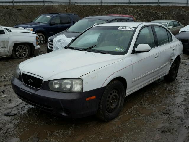 KMHDN45D83U646806 - 2003 HYUNDAI ELANTRA GL WHITE photo 2