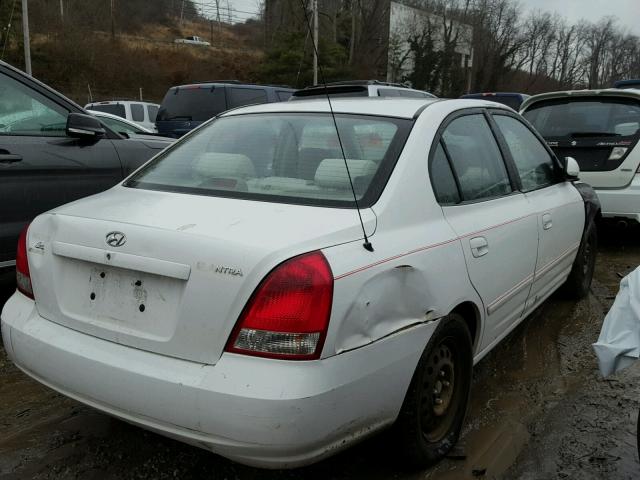 KMHDN45D83U646806 - 2003 HYUNDAI ELANTRA GL WHITE photo 4