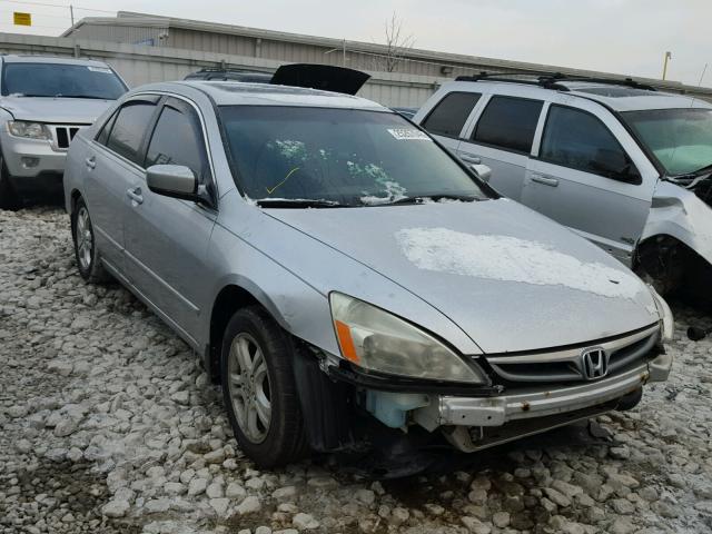 1HGCM56727A046454 - 2007 HONDA ACCORD EX SILVER photo 1