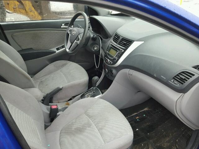 KMHCT4AE4CU152622 - 2012 HYUNDAI ACCENT GLS BLUE photo 5