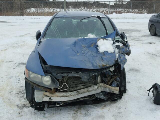 2HGFA16248H020900 - 2008 HONDA CIVIC DX BLUE photo 9