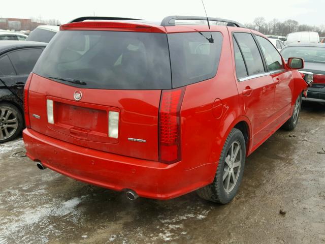 1GYDE63A940110166 - 2004 CADILLAC SRX RED photo 4