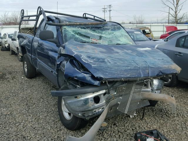 3B7HC13Y0YM204095 - 2000 DODGE RAM 1500 BLUE photo 1