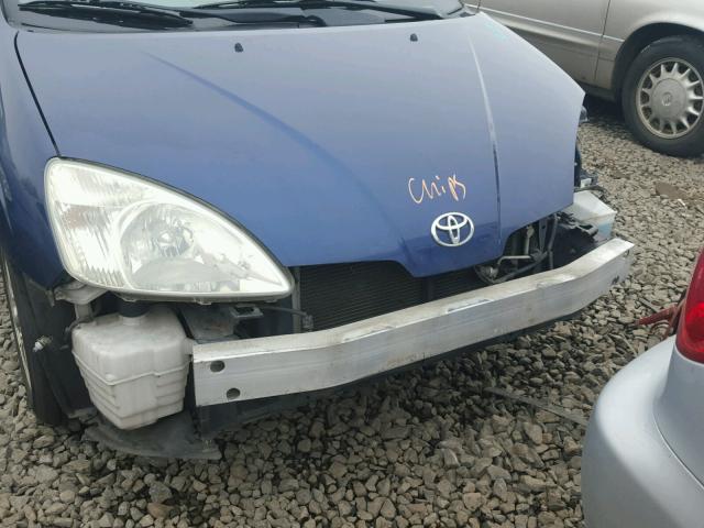 JT2BK18UX20048181 - 2002 TOYOTA PRIUS BLUE photo 9