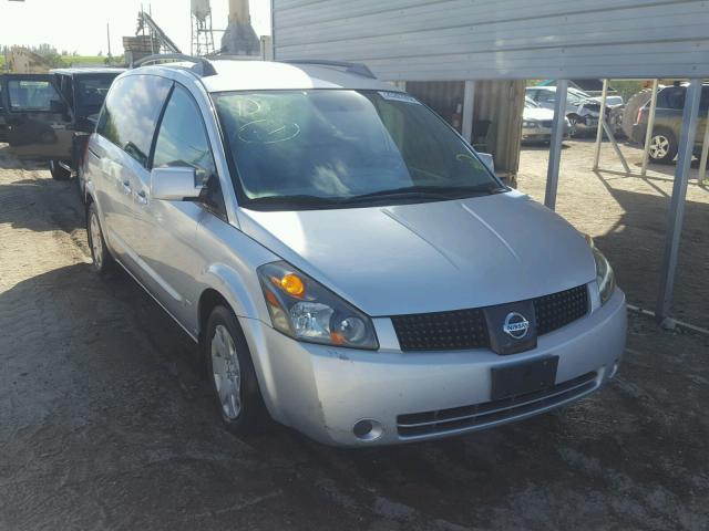 5N1BV28U05N116009 - 2005 NISSAN QUEST S SILVER photo 1