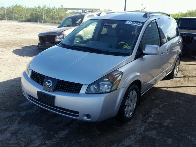 5N1BV28U05N116009 - 2005 NISSAN QUEST S SILVER photo 2