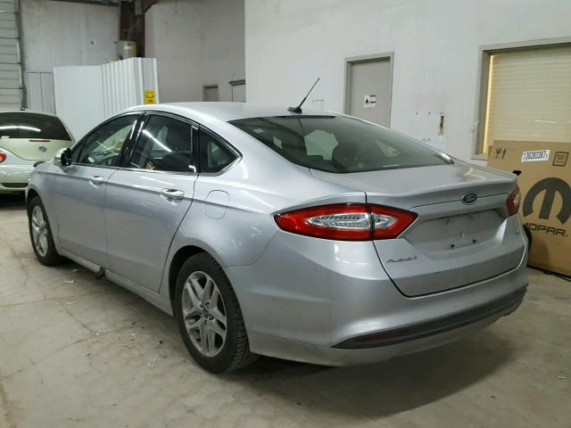 3FA6P0H71ER159937 - 2014 FORD FUSION SE SILVER photo 3