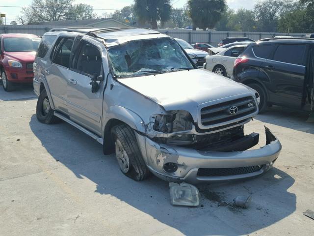 5TDZT34A72S100521 - 2002 TOYOTA SEQUOIA SR SILVER photo 1