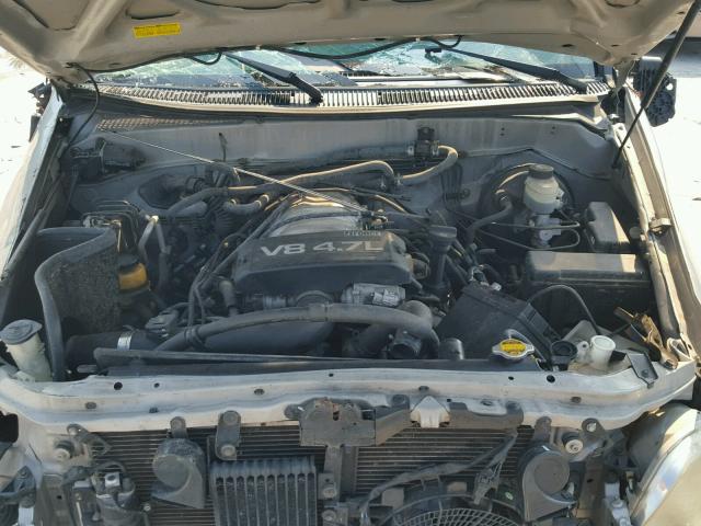 5TDZT34A72S100521 - 2002 TOYOTA SEQUOIA SR SILVER photo 7