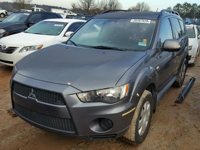 JA4AS2AW4BU017290 - 2011 MITSUBISHI OUTLANDER GRAY photo 2