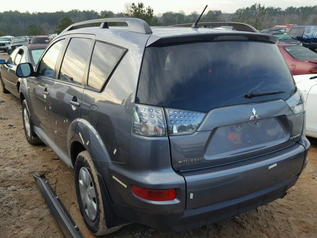 JA4AS2AW4BU017290 - 2011 MITSUBISHI OUTLANDER GRAY photo 3