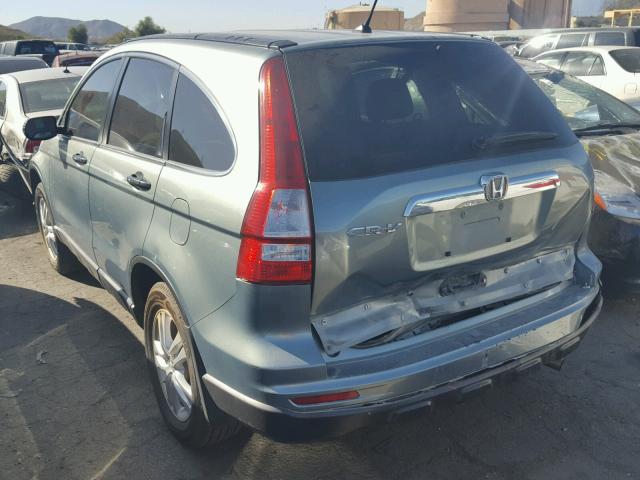 5J6RE3H53BL007899 - 2011 HONDA CR-V EX BLUE photo 3