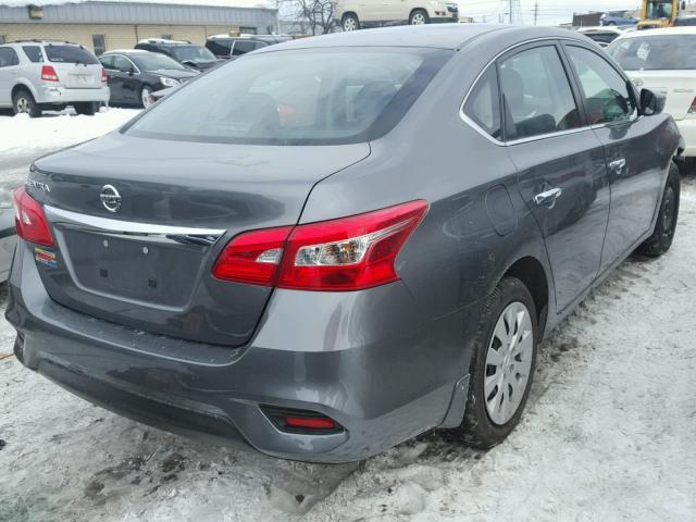 3N1AB7AP8HY323798 - 2017 NISSAN SENTRA S GRAY photo 4