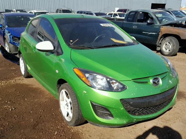 JM1DE1KY0C0145765 - 2012 MAZDA MAZDA2 GREEN photo 1