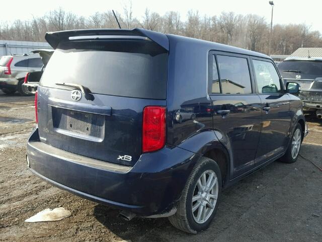 JTLKE50E181042173 - 2008 TOYOTA SCION XB BLUE photo 4