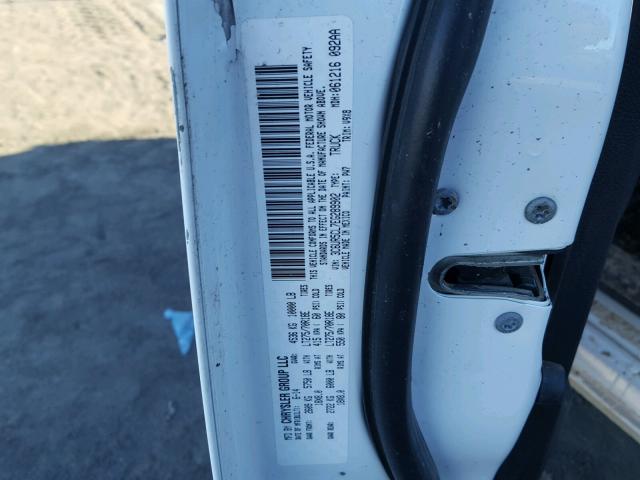 3C6UR5CL7EG289902 - 2014 RAM 2500 ST WHITE photo 10