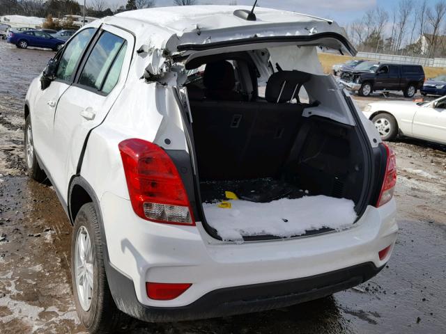 KL7CJNSBXHB209071 - 2017 CHEVROLET TRAX LS WHITE photo 3