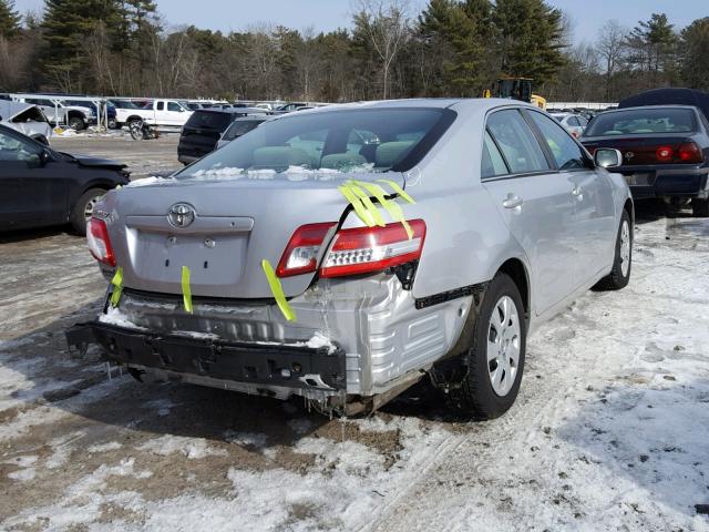 4T1BF3EK8BU678327 - 2011 TOYOTA CAMRY BASE SILVER photo 4