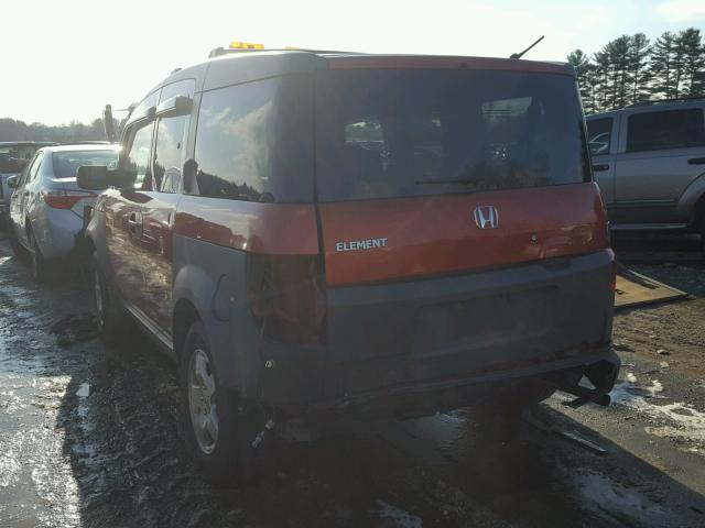 5J6YH28523L011781 - 2003 HONDA ELEMENT EX ORANGE photo 3