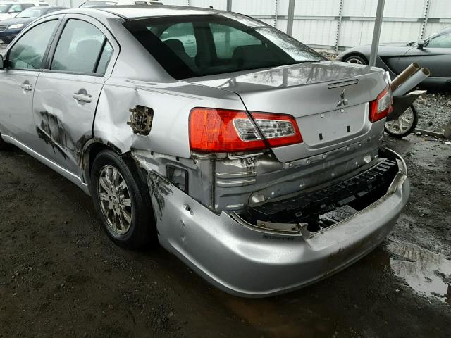 4A32B2FF3BE012480 - 2011 MITSUBISHI GALANT FE SILVER photo 9