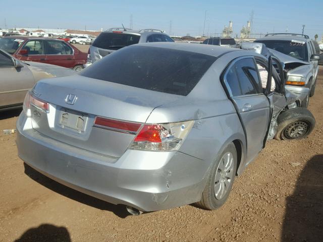 1HGCP2F34CA022007 - 2012 HONDA ACCORD LX SILVER photo 4