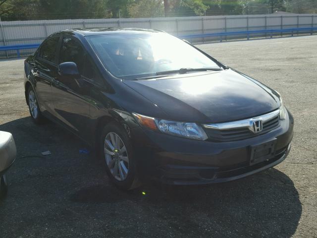 2HGFB2F84CH505148 - 2012 HONDA CIVIC EX BLACK photo 1