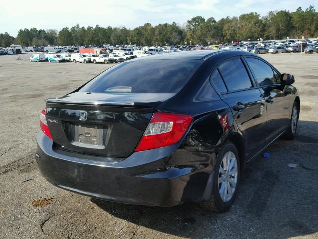 2HGFB2F84CH505148 - 2012 HONDA CIVIC EX შავი ფოტო 4