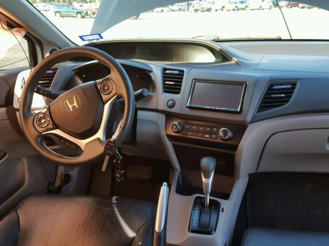 2HGFB2F84CH505148 - 2012 HONDA CIVIC EX შავი ფოტო 9