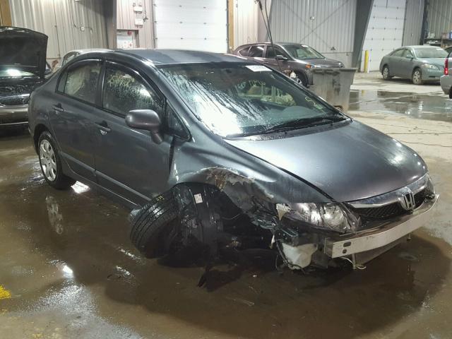 2HGFA1F51AH500201 - 2010 HONDA CIVIC LX CHARCOAL photo 1